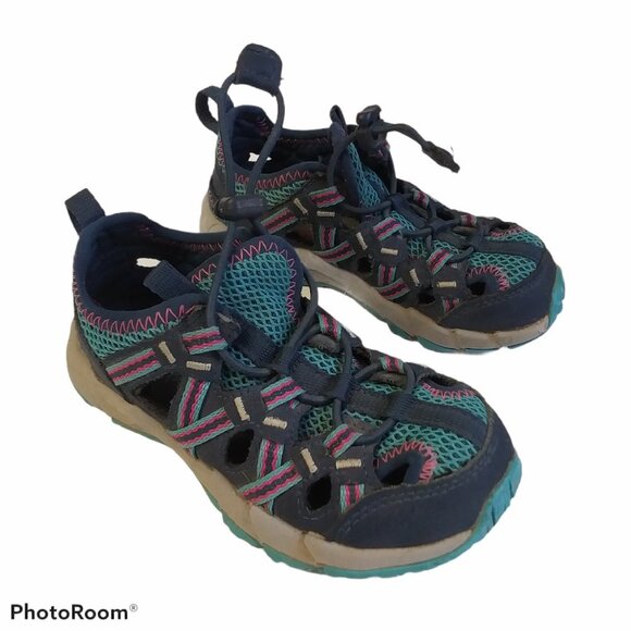 Merrell Other - Merrell Kids Sneakers Blue Pink Outdoor Hiking Shoes Waterproof Kids size 10M